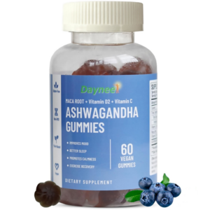 Ashwagandha Gummies Daynee 60 vegan gummies натуральний екстракт ашваганди з коренем маки та вітамінами C і D2