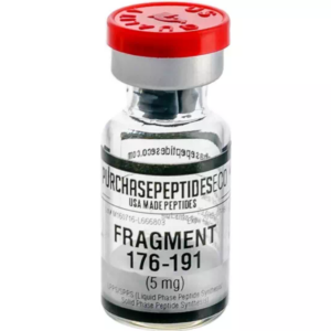 HGH Frag 176-191 PurchasepeptidesEco 5 mg оригінальний ін'єкційний пептид для спалювання жиру у скляному флаконі з червоною кришкою