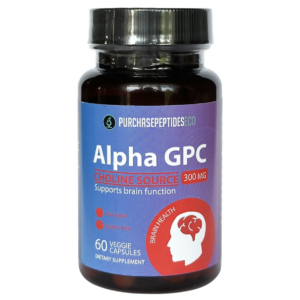 Alpha GPC PurchasepeptidesEco 300 mg 60 капсул оригінальний ноотропний засіб для підтримки функцій мозку у темній банці